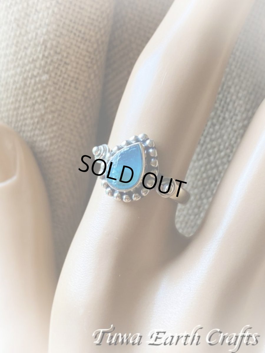 画像23: 【モチベーションUP・意志の強化】高品質 ネオンブルーアパタイト原石シルバーリング 指輪13号 ヒーリング天然石パワーストーンアクセサリー スピリチュアルお守りジュエリー (23)