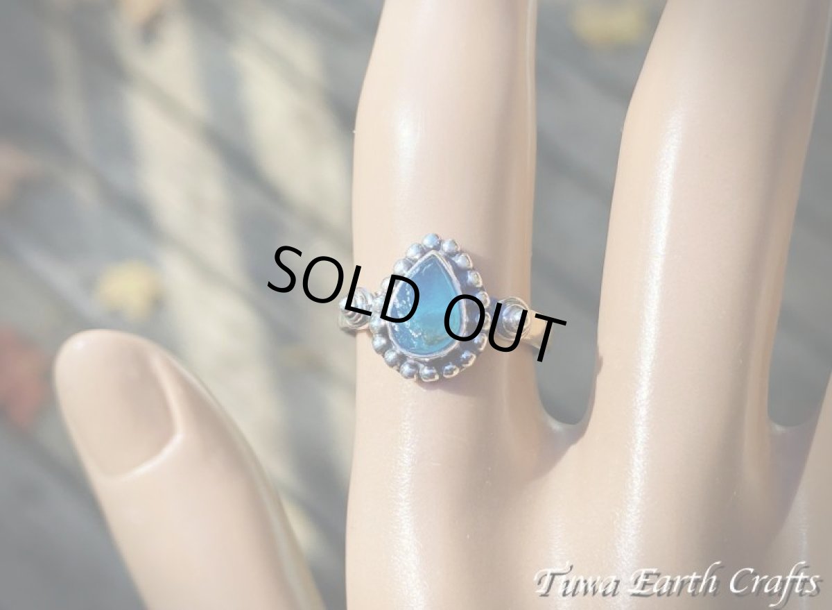 画像33: 【モチベーションUP・意志の強化】高品質 ネオンブルーアパタイト原石シルバーリング 指輪13号 ヒーリング天然石パワーストーンアクセサリー スピリチュアルお守りジュエリー (33)