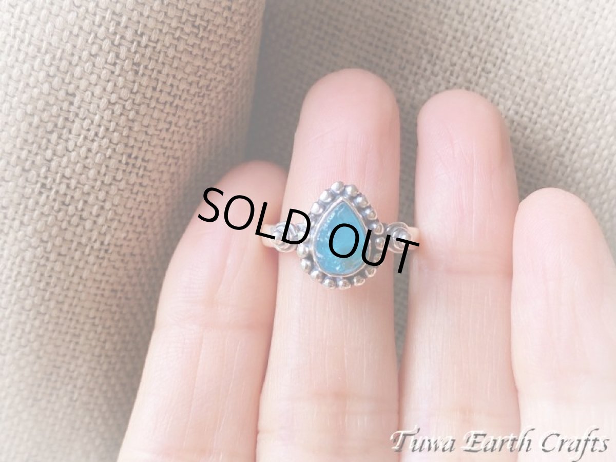 画像6: 【モチベーションUP・意志の強化】高品質 ネオンブルーアパタイト原石シルバーリング 指輪13号 ヒーリング天然石パワーストーンアクセサリー スピリチュアルお守りジュエリー (6)