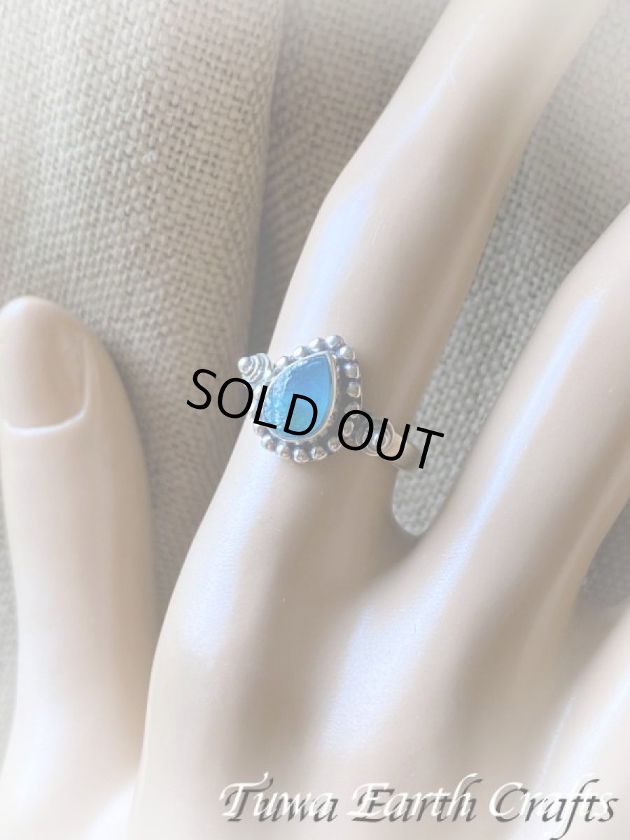 画像24: 【モチベーションUP・意志の強化】高品質 ネオンブルーアパタイト原石シルバーリング 指輪13号 ヒーリング天然石パワーストーンアクセサリー スピリチュアルお守りジュエリー (24)