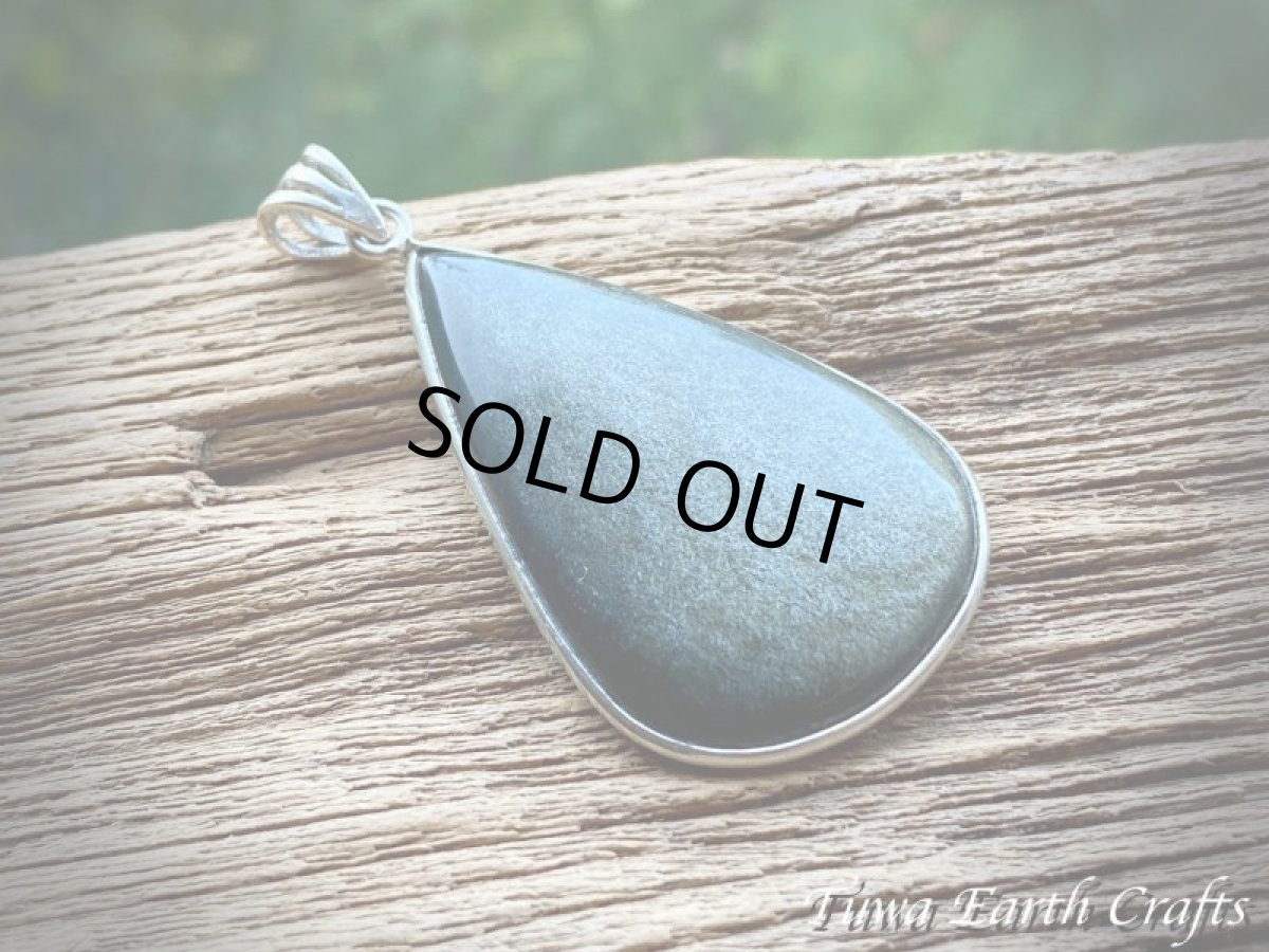 画像12: 【魔除け・厄除け】石全長4cm大ぶり♪ 高品質ゴールドシーンオブシディアン（黒曜石）ペンダントトップ*パワーストーン天然石お守りアクセサリー ヒーリングジュエリー スピリチュアル (12)