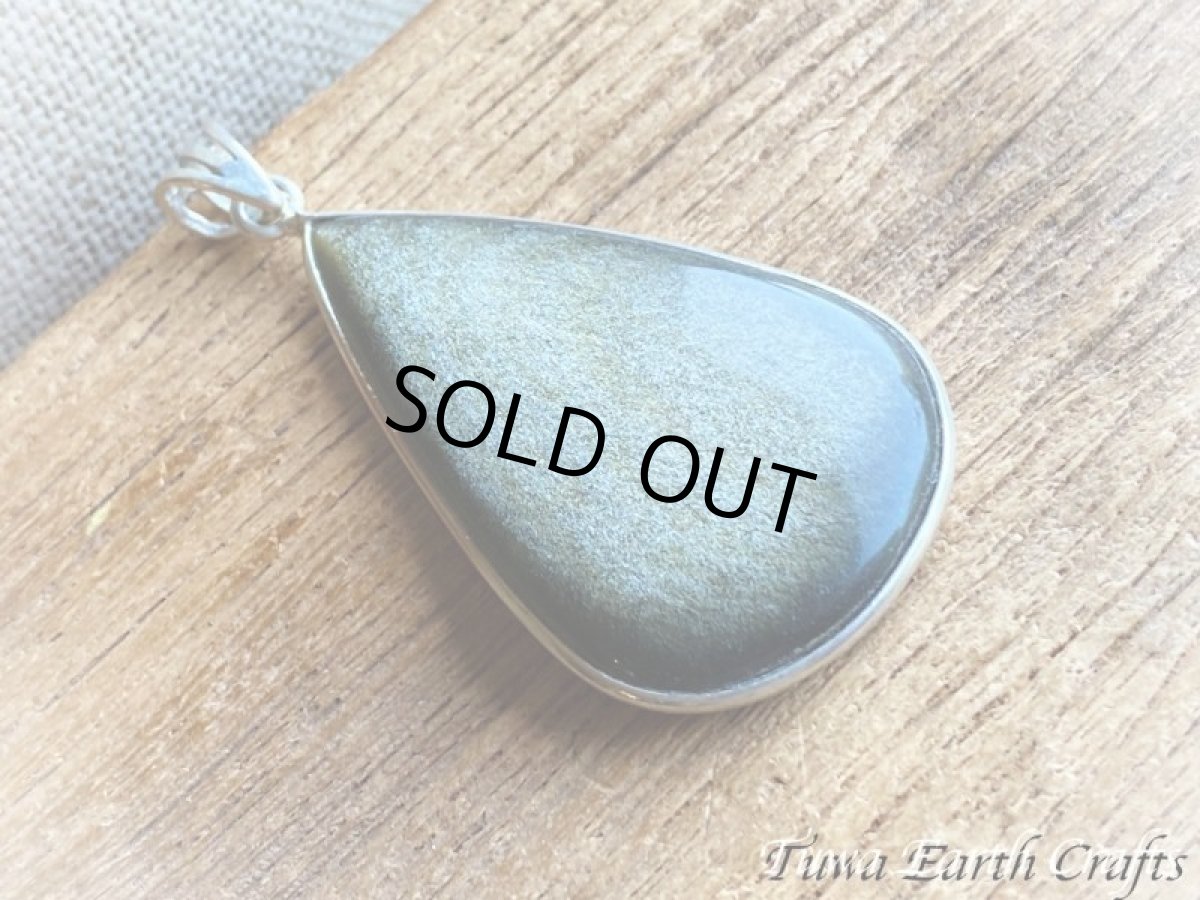 画像10: 【魔除け・厄除け】石全長4cm大ぶり♪ 高品質ゴールドシーンオブシディアン（黒曜石）ペンダントトップ*パワーストーン天然石お守りアクセサリー ヒーリングジュエリー スピリチュアル (10)