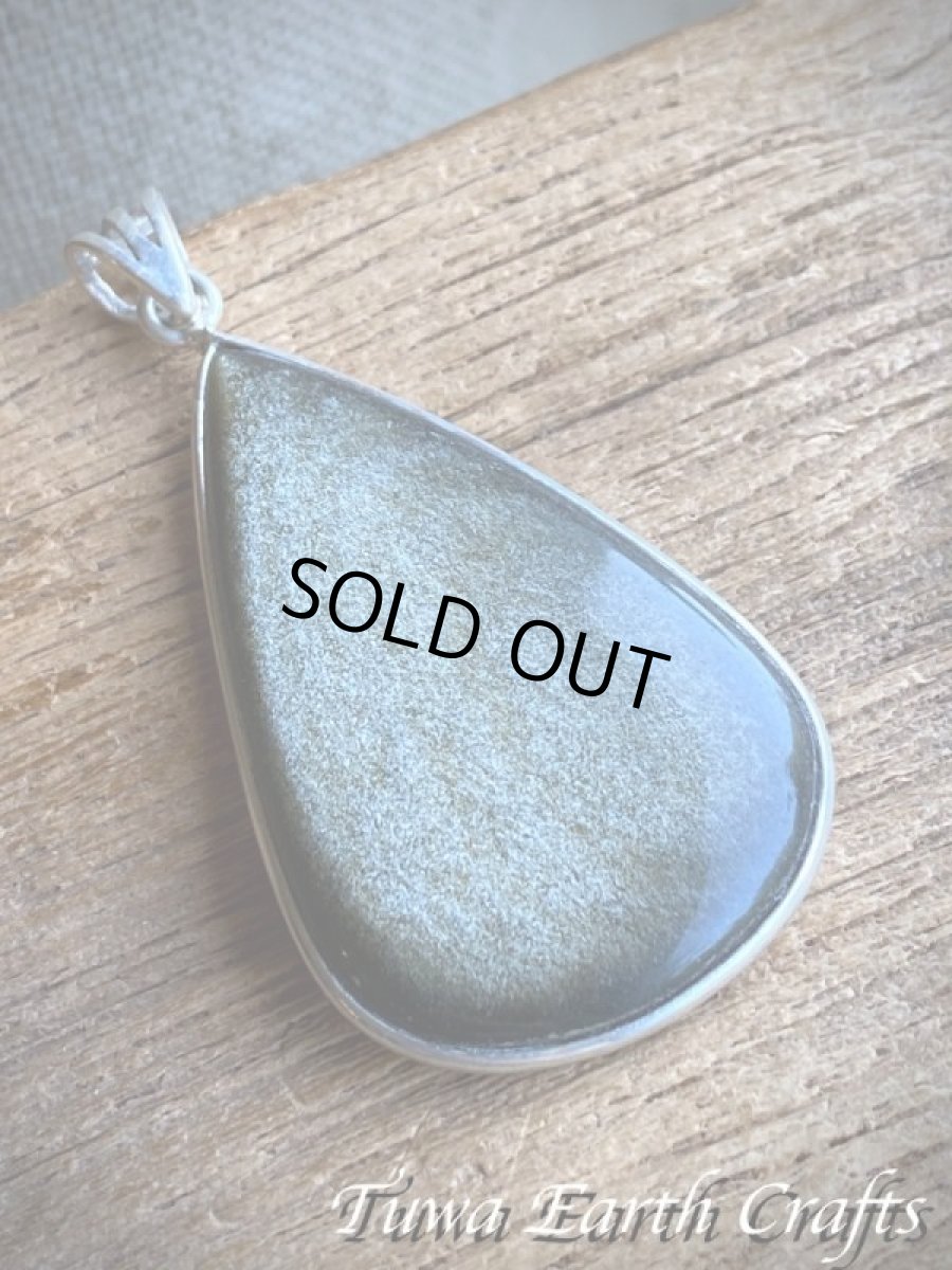 画像9: 【魔除け・厄除け】石全長4cm大ぶり♪ 高品質ゴールドシーンオブシディアン（黒曜石）ペンダントトップ*パワーストーン天然石お守りアクセサリー ヒーリングジュエリー スピリチュアル (9)