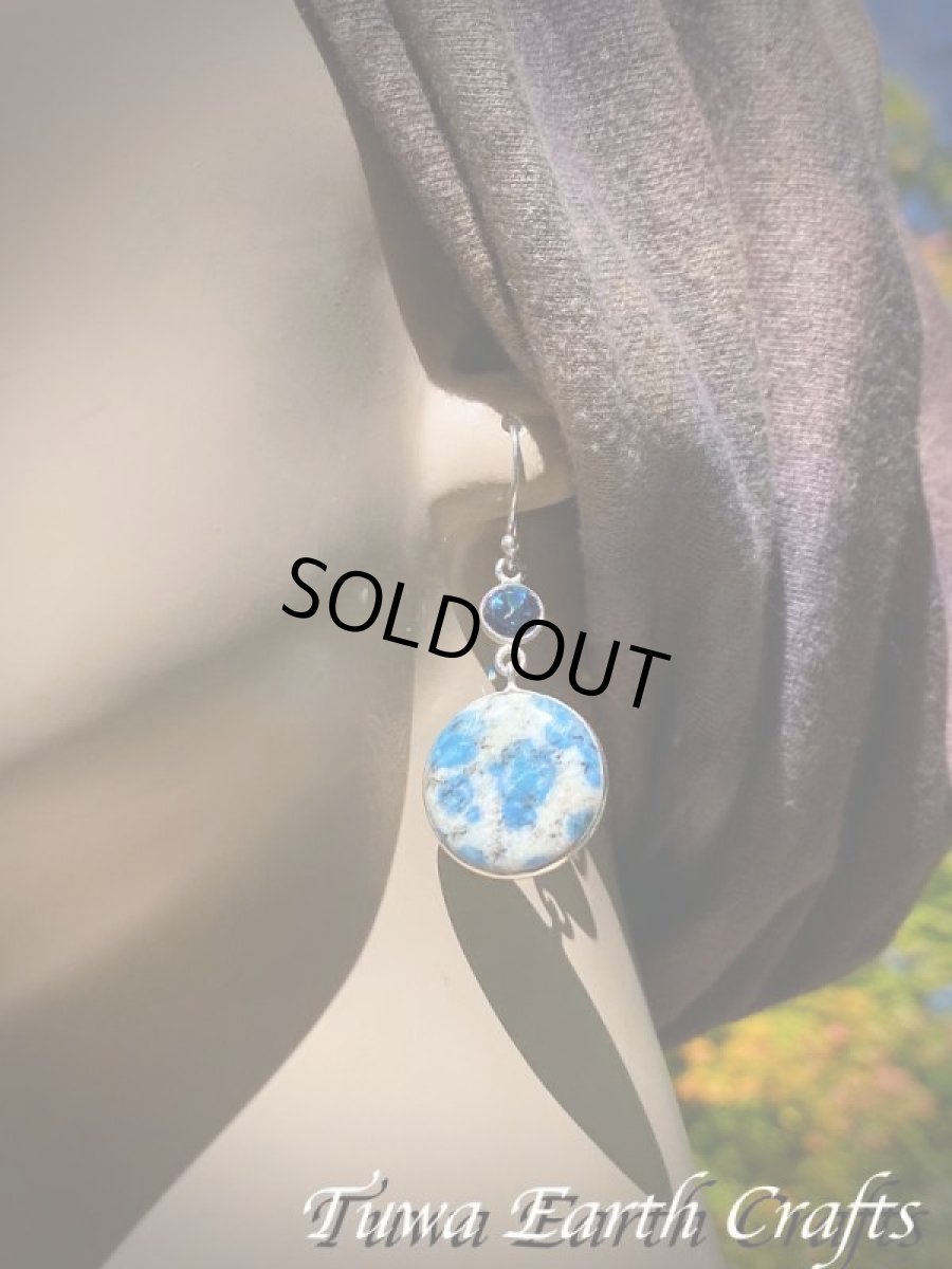 画像6: 【ヒーリング・グラウンディング】高品質 K2ストーン ピアス with 宝石質ロンドンブルートパーズ★天然石パワーストーン　ヒーリングクリスタルジュエリー　お守りアクセサリー (6)