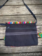 画像7: メキシコより♪ 手刺繍 ポシェット・バッグ 1点もの ハンドメイド 手仕事 ハンドクラフト エスニック ボヘミアン ファッション (7)