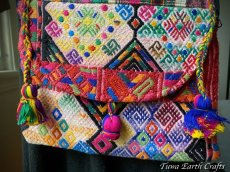 画像5: メキシコより♪ 手刺繍 ポシェット・バッグ 1点もの ハンドメイド 手仕事 ハンドクラフト エスニック ファッション (5)