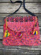 画像1: メキシコより♪ 手刺繍 ポシェット・バッグ 1点もの ハンドメイド 手仕事 ハンドクラフト エスニック ファッション (1)