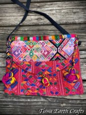 画像3: メキシコより♪ 手刺繍 ポシェット・バッグ 1点もの ハンドメイド 手仕事 ハンドクラフト エスニック ボヘミアン ファッション (3)