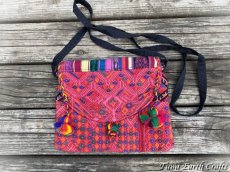 画像5: メキシコより♪ 手刺繍 ポシェット・バッグ 1点もの ハンドメイド 手仕事 ハンドクラフト エスニック ボヘミアン ファッション (5)