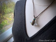 画像26: 高品質 ダブルポイント両剣水晶 ネックレス ペンダント＊ヒマラヤクリスタル ダブルターミネーション ダブルターミネーテッドクォーツ 1点ものハンドメイド マクラメ編みアクセサリー　天然石パワーストーンお守りジェリー　ヒーリング (26)