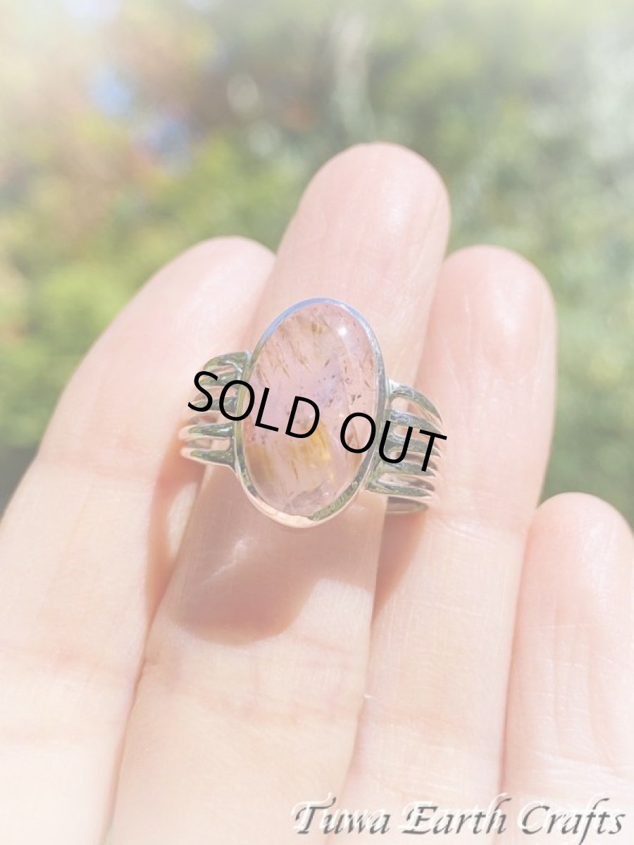 画像17: 【運気・金運アップ・ヒーリング】大ぶり高品質スーパーセブン/セイクリッドセブン 指輪リング 15号★天然石パワーストーンアクセサリー スピリチュアル ヒーリングお守りジュエリー (17)