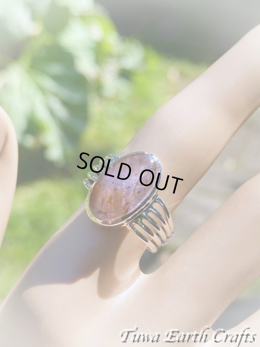 画像21: 【運気・金運アップ・ヒーリング】大ぶり高品質スーパーセブン/セイクリッドセブン 指輪リング 15号★天然石パワーストーンアクセサリー スピリチュアル ヒーリングお守りジュエリー (21)