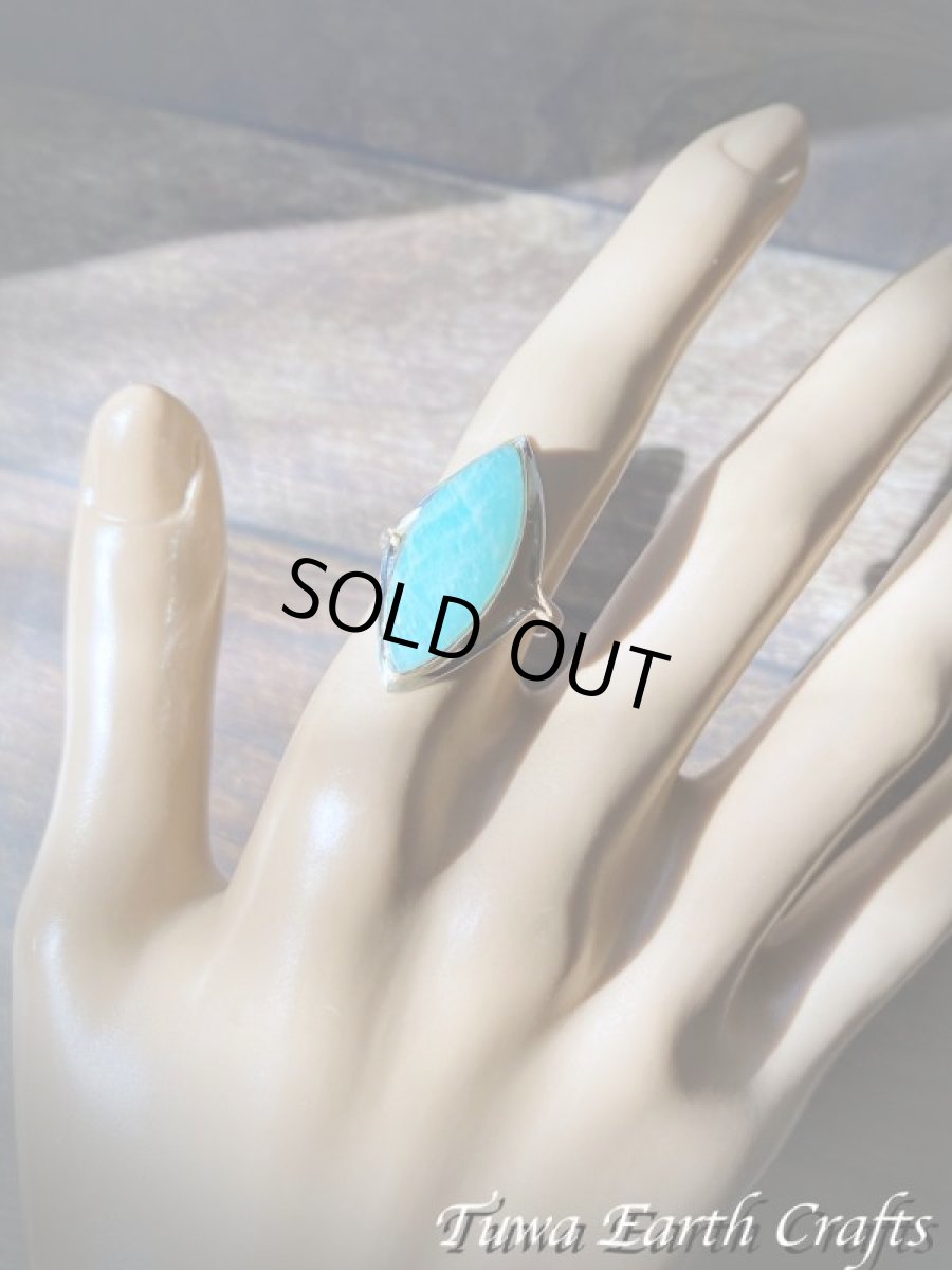 画像24: 【決断力アップ・ストレス除去・自己表現力アップ】高品質大ぶりアマゾナイト天然石リング 15号 指輪 スターリングシルバー 天然石お守りジュエリー ヒーリングストーンアクセサリー　電磁波防止対策パワーストーン (24)