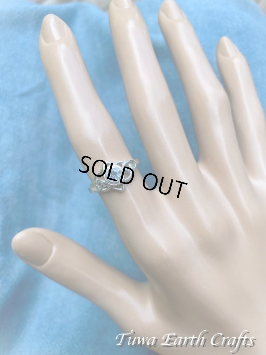 画像5: 【モチベーションアップ・意志の強化】キラキラ宝石質ブルートパーズ 指輪リング 11号  ヒーリング天然石パワーストーンアクセサリー　スピリチュアルジュエリー 　ケルト文様 (5)