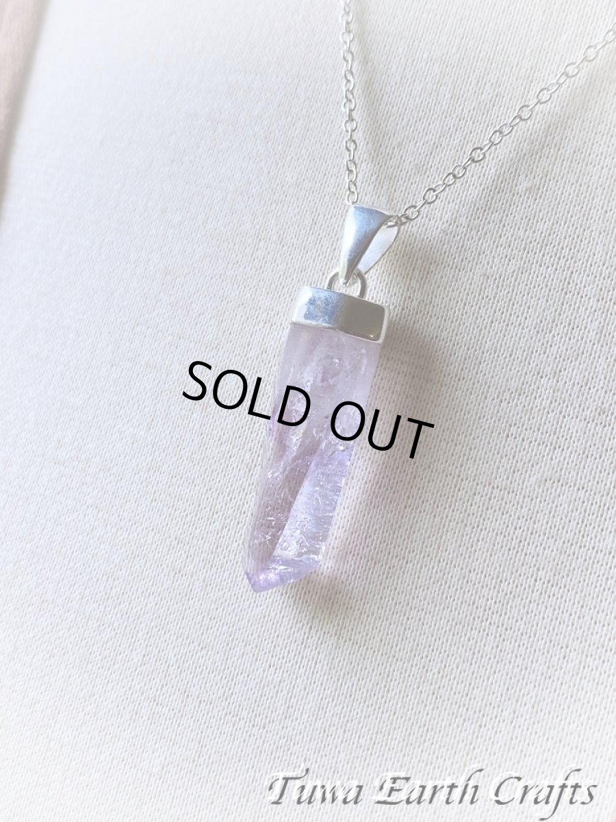 画像18: 【浄化・癒し】大ぶり高品質アメシスト/アメジスト原石ポイント(メキシコ・ベラクルス産)ペンダントトップ *バーコード入り♪ 2月誕生石　紫水晶　鉱物　パワーストーン天然石アクセサリー ヒーリングクリスタル　お守りジュエリー (18)