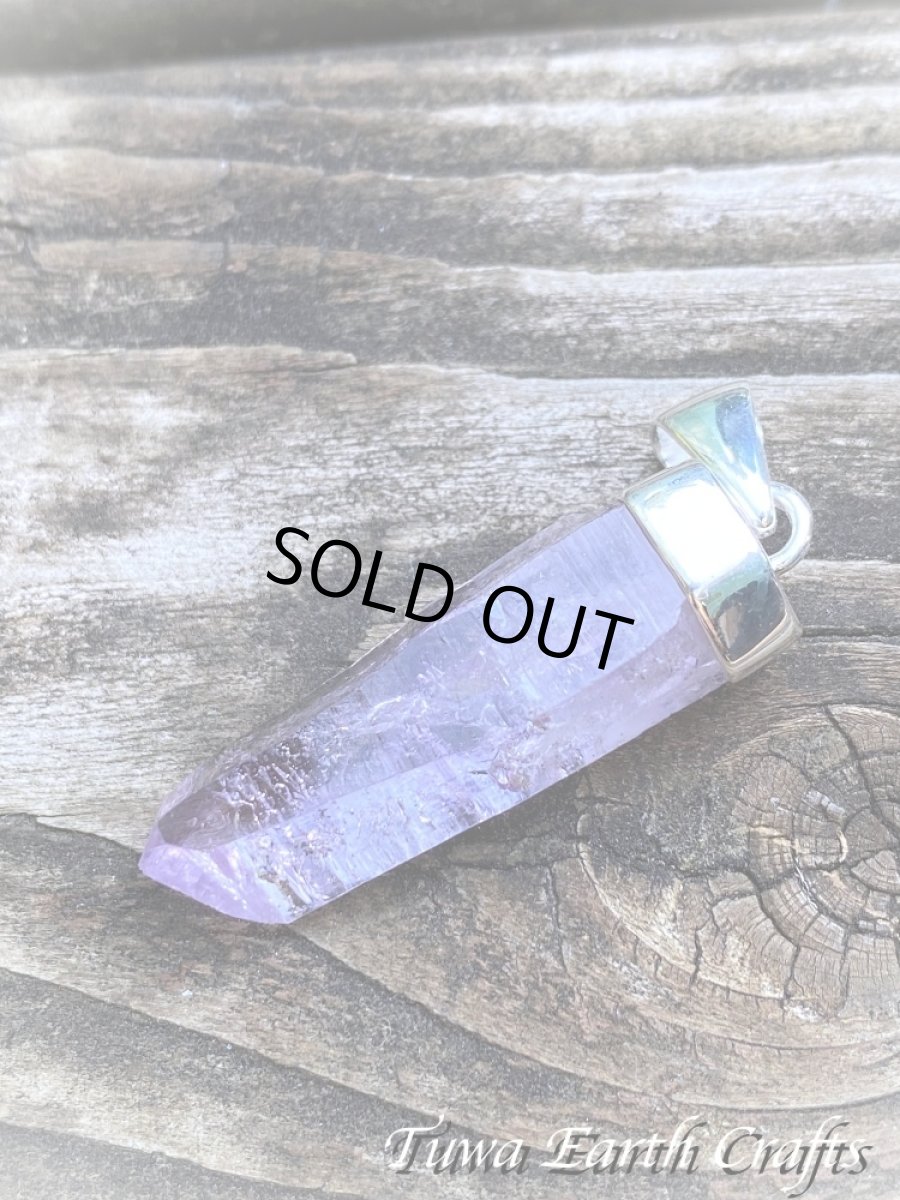 画像3: 【浄化・癒し】大ぶり高品質アメシスト/アメジスト原石ポイント(メキシコ・ベラクルス産)ペンダントトップ *バーコード入り♪ 2月誕生石　紫水晶　鉱物　パワーストーン天然石アクセサリー ヒーリングクリスタル　お守りジュエリー (3)