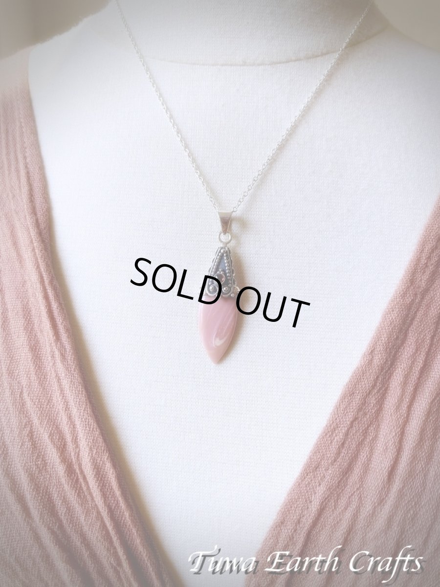 画像7: 【女性性の向上・創造力UP】高品質ピンクオパール ペンダントトップ with ガーネット★１点もの 天然石パワーストーンお守りアクセサリー ヒーリングジュエリー スピリチュアル (7)