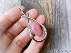 画像14: 【ヒーリング効果・美的感覚アップ】高品質インカローズ ペンダントトップ ロードクロサイト 1点もの ハンドメイド スターリングシルバー天然石パワーストーンアクセサリー ヒーリングお守りジュエリー (14)