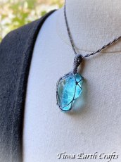画像18: 高品質アンダラクリスタル（シエラネバダ産）ネックレス・ペンダント アクアブルー エレクトリックブルー  シンプル＆ナチュラル マクラメ 1点もの パワーストーン 天然石 ハンドメイドアクセサリー スピリチュアル お守り ヒーリングジュエリー　癒し効果 (18)