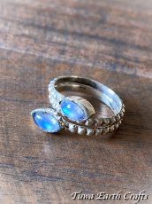 画像9: 高品質ロイヤルブルームーンストーン リング★指輪13号・14号 スターリングシルバー　ホワイトラブラドライト　天然石パワーストーン　アクセサリー スピリチュアル (9)
