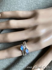 画像6: 高品質ロイヤルブルームーンストーン リング★指輪13号・14号 スターリングシルバー　ホワイトラブラドライト　天然石パワーストーン　アクセサリー スピリチュアル (6)