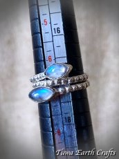 画像18: 高品質ロイヤルブルームーンストーン リング★指輪13号・14号 スターリングシルバー　ホワイトラブラドライト　天然石パワーストーン　アクセサリー スピリチュアル (18)