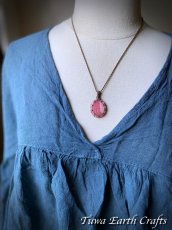 画像14: 【ヒーリング・美的感覚アップ】高品質インカローズ天然石ペンダント/ネックレス ロードクロサイト*シンプル ハンドメイド 1点もの パワーストーン天然石ヒーリングストーン マクラメ編みアクセサリー　金属アレルギー対応　スピリチュアル　お守り (14)