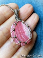 画像7: 【ヒーリング・美的感覚アップ】高品質インカローズ天然石ペンダント/ネックレス ロードクロサイト*シンプル ハンドメイド 1点もの パワーストーン天然石ヒーリングストーン マクラメ編みアクセサリー　金属アレルギー対応　スピリチュアル　お守り (7)