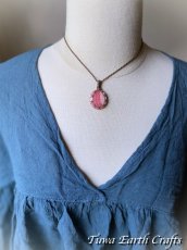 画像10: 【ヒーリング・美的感覚アップ】高品質インカローズ天然石ペンダント/ネックレス ロードクロサイト*シンプル ハンドメイド 1点もの パワーストーン天然石ヒーリングストーン マクラメ編みアクセサリー　金属アレルギー対応　スピリチュアル　お守り (10)