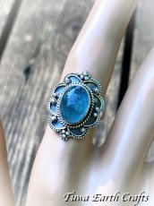 画像5: 【富・幸福のシンボル】高品質大ぶり天然アクアマリン（ブラジル産）リング 12号 指輪 1点もの 天然石 ヒーリングストーンアクセサリー 3月誕生石　シルバージュエリー　 (5)
