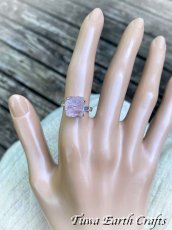 画像5: 1点もの 高品質 モルガナイト原石 指輪リング 13号 シンプル★ピンクアクアマリン 1点もの ハンドメイド パワーストーン天然石ジュエリー お守り ヒーリングアクセサリー スピリチュアル (5)