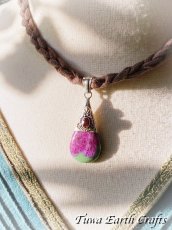 画像8: 【自信・行動力・やる気アップ】高品質ルビーインゾイサイト（タンザニア産）with きらきら大粒 宝石質ガーネット ペンダント トップ 1点もの★お守り パワーストーン 天然石アクセサリー　スターリングシルバー　ヒーリングジュエリー スピリチュアル (8)