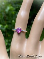 画像17: 【縁起を呼ぶ六角形・行動力・生命力UP】高品質  天然ルビー指輪リング 13号*1点もの天然石パワーストーンアクセサリー シルバーお守りジュエリー ヘキサゴン スタールビー (17)