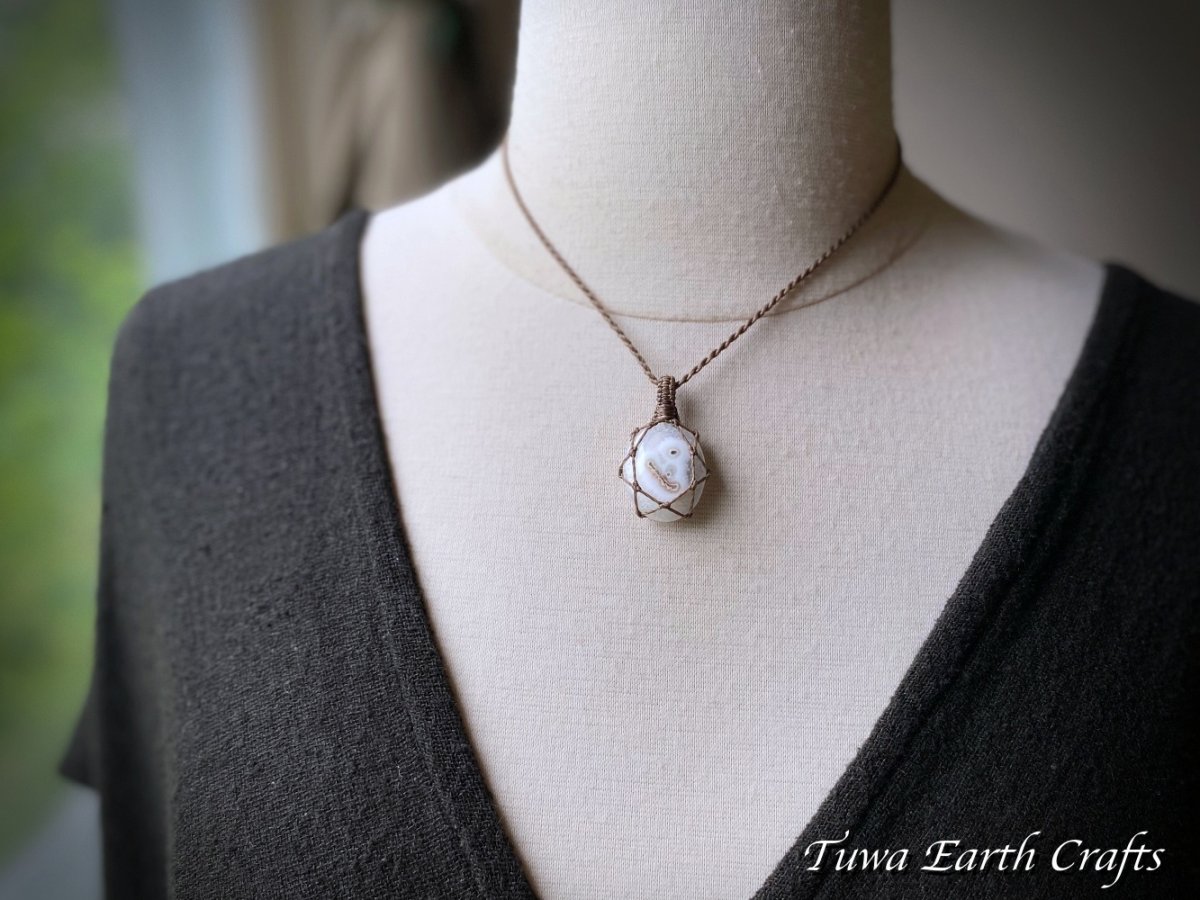 画像14: 【魔除け・邪気払い】高品質ソーラークォーツ ペンダント/ネックレス シンプル 1点物マクラメ編みアクセサリー 天然石パワーストーンお守りヒーリングジュエリー ソーラーアゲート (14)