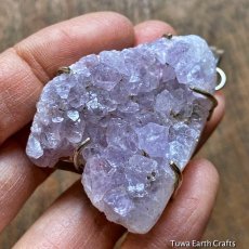 画像3: 会員様限定15％OFF♪  大ぶりビッグサイズ♪【浄化・癒し】1点物　アメシスト/アメジスト原石クラスター　ペンダントトップ*2月誕生石　紫水晶　鉱物　パワーストーン天然石　アクセサリー (3)