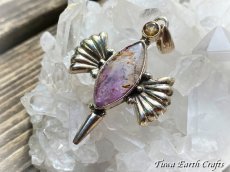 画像22: 【運気・金運アップ・ヒーリング】虹入り♪ 高品質スーパーセブン/セイクリッドセブン（カコクセナイトinアメジスト）ペンダントトップ with 宝石質きらきらシトリン★1点ものヒーリングストーンお守りジュエリー天然石パワーストーンアクセサリー (22)