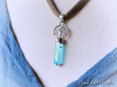画像13: 生命の樹♪ 大ぶり高品質アクアオーラ水晶ポイント ペンダントトップ　ワンド パワーストーン天然石ヒーリングアクセサリー　ツリーオブライフ　スピリチュアルお守りジュエリー (13)