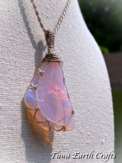 画像12: 高品質アンダラクリスタル（シエラネバダ産）ネックレス・ペンダント  希少エンジェルオーラ/ハートオブゴッドウィズインピンク シンプル＆ナチュラル マクラメ 1点ものパワーストーン天然石ハンドメイドアクセサリー スピリチュアルお守りヒーリングジュエリー (12)