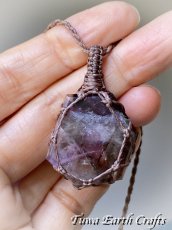 画像5: 両面使い可能♪  高品質スーパーセブン ネックレス・ペンダント シンプル＆ナチュラル ファントム スモーキークォーツ  アメジスト マクラメ 1点ものパワーストーン天然石ハンドメイドアクセサリー お守りヒーリングジュエリー　金属アレルギー対応 (5)