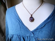 画像15: 両面使い可能♪  高品質スーパーセブン ネックレス・ペンダント シンプル＆ナチュラル ファントム スモーキークォーツ  アメジスト マクラメ 1点ものパワーストーン天然石ハンドメイドアクセサリー お守りヒーリングジュエリー　金属アレルギー対応 (15)
