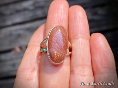 画像12: 大ぶり♪【自信向上・行動力アップ】キラキラ高品質レインボーサンストーン リング指輪 11号★1点物　パワーストーンお守りジュエリー天然石ヒーリングストーン アクセサリー (12)