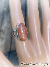 画像3: 大ぶり♪【自信向上・行動力アップ】キラキラ高品質レインボーサンストーン リング指輪 11号★1点物　パワーストーンお守りジュエリー天然石ヒーリングストーン アクセサリー (3)