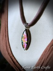 画像18: 石全長4.5cm大ぶり♪ パープル〜ピンク 高品質ラブラドライト ペンダントトップ　1点もの 大ぶり ピンクラブラドライト パワーストーン天然石お守りアクセサリー　ヒーリングジュエリー スピリチュアル (18)