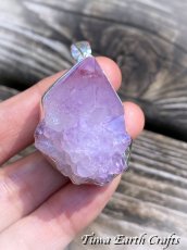 画像5: 【自信アップ・自己信頼】大ぶり 高品質スピリットクォーツ（精霊水晶) ペンダントトップ*カクタスアメシスト 1点物 原石 鉱物 パワーストーン天然石　お守りアクセサリー ヒーリングジュエリー スピリチュアル (5)