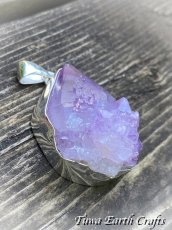 画像13: 【自信アップ・自己信頼】大ぶり 高品質スピリットクォーツ（精霊水晶) ペンダントトップ*カクタスアメシスト 1点物 原石 鉱物 パワーストーン天然石　お守りアクセサリー ヒーリングジュエリー スピリチュアル (13)
