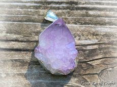 画像18: 【自信アップ・自己信頼】大ぶり 高品質スピリットクォーツ（精霊水晶) ペンダントトップ*カクタスアメシスト 1点物 原石 鉱物 パワーストーン天然石　お守りアクセサリー ヒーリングジュエリー スピリチュアル (18)