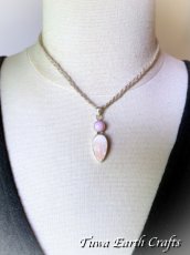画像8: 【浄化・ヒーリング・瞑想】高品質スコレサイト ペンダントトップ with ピンクオパール スコレス沸石 スティルバイト入り*オレンジスコレサイト 1点物 パワーストーン天然石アクセサリー　お守りジュエリー スピリチュアル  (8)