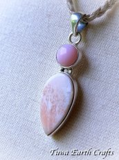 画像11: 【浄化・ヒーリング・瞑想】高品質スコレサイト ペンダントトップ with ピンクオパール スコレス沸石 スティルバイト入り*オレンジスコレサイト 1点物 パワーストーン天然石アクセサリー　お守りジュエリー スピリチュアル  (11)