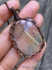 画像5: 大ぶり♪【行動力・金運アップ・護身】高品質ゴールドルチルクォーツ ペンダント ネックレス 1点もの シンプル 水晶*ヒーリング お守りジュエリー天然石パワーストーン マクラメ編みアクセサリー 金属アレルギー対応 スピリチュアル (5)