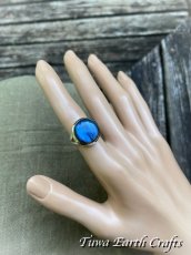 画像17: まんまる大ぶり 1点もの 高品質 ラブラドライト リング 指輪 11号 神秘的ディープブルー 天然石パワーストーンアクセサリー　ヒーリングジュエリー お守り　スターリングシルバー スピリチュアル (17)